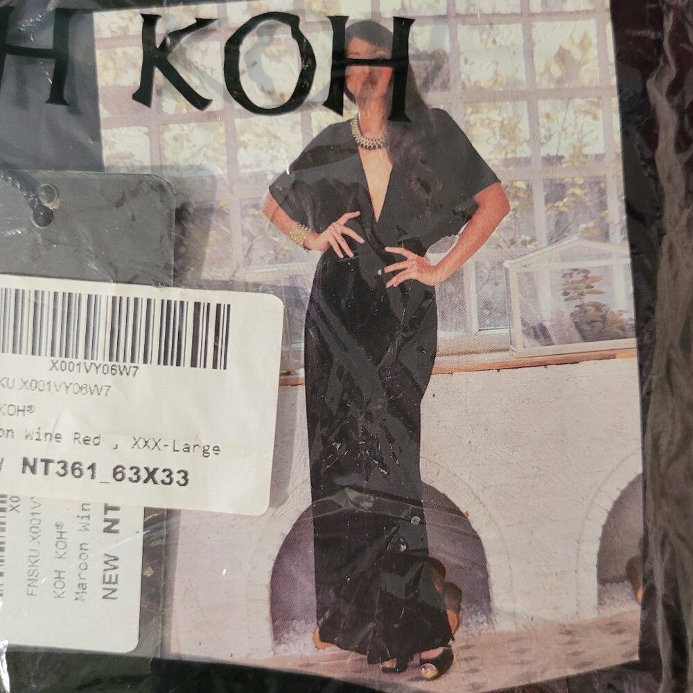 Koh Koh wine colored 3xl dress